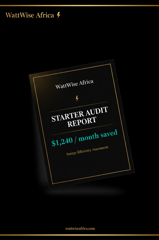 WattWise Starter Audit Report — Know Exactly Where Your Energy Money Goes